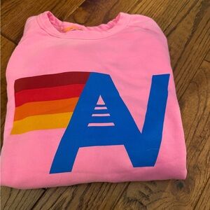 NWOT. Aviator Nation Pink Graphic Sweatshirt